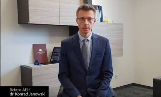 Wystąpienie dr Konrada Janowskiego – Rektora Akademii Ekonomiczno-Humanistycznej w Warszawie
