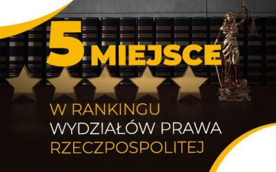 5. miejsce Akademii Ekonomiczno-Humanistycznej w Warszawie w IX Rankingu Wydziałów Prawa "Rzeczpospolitej"