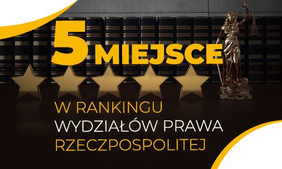 5. miejsce Akademii Ekonomiczno-Humanistycznej w Warszawie w IX Rankingu Wydziałów Prawa "Rzeczpospolitej"