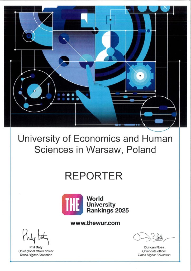 Award for the UEHS at the THE World University Rankings 2025 Gala!