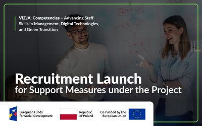 Recruitment for the Project „VIZJA: Competencies – Advancing Staff Skills in Management, Digital Technologies, and Green Transition”