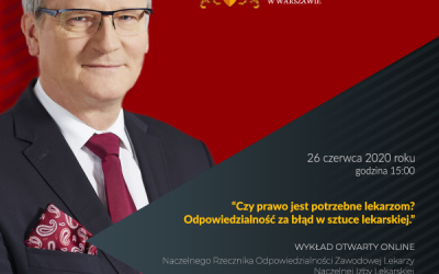 Czy prawo jest potrzebne lekarzom? Odpowiedzialność za błąd w sztuce lekarskiej – wykład otwarty online