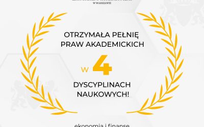 AEH uzyskała pełnię praw akademickich w 4 dyscyplinach naukowych!