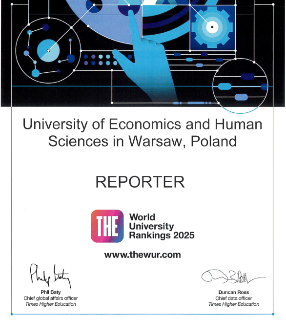 Nagroda dla AEH na gali THE World University Rankings 2025!