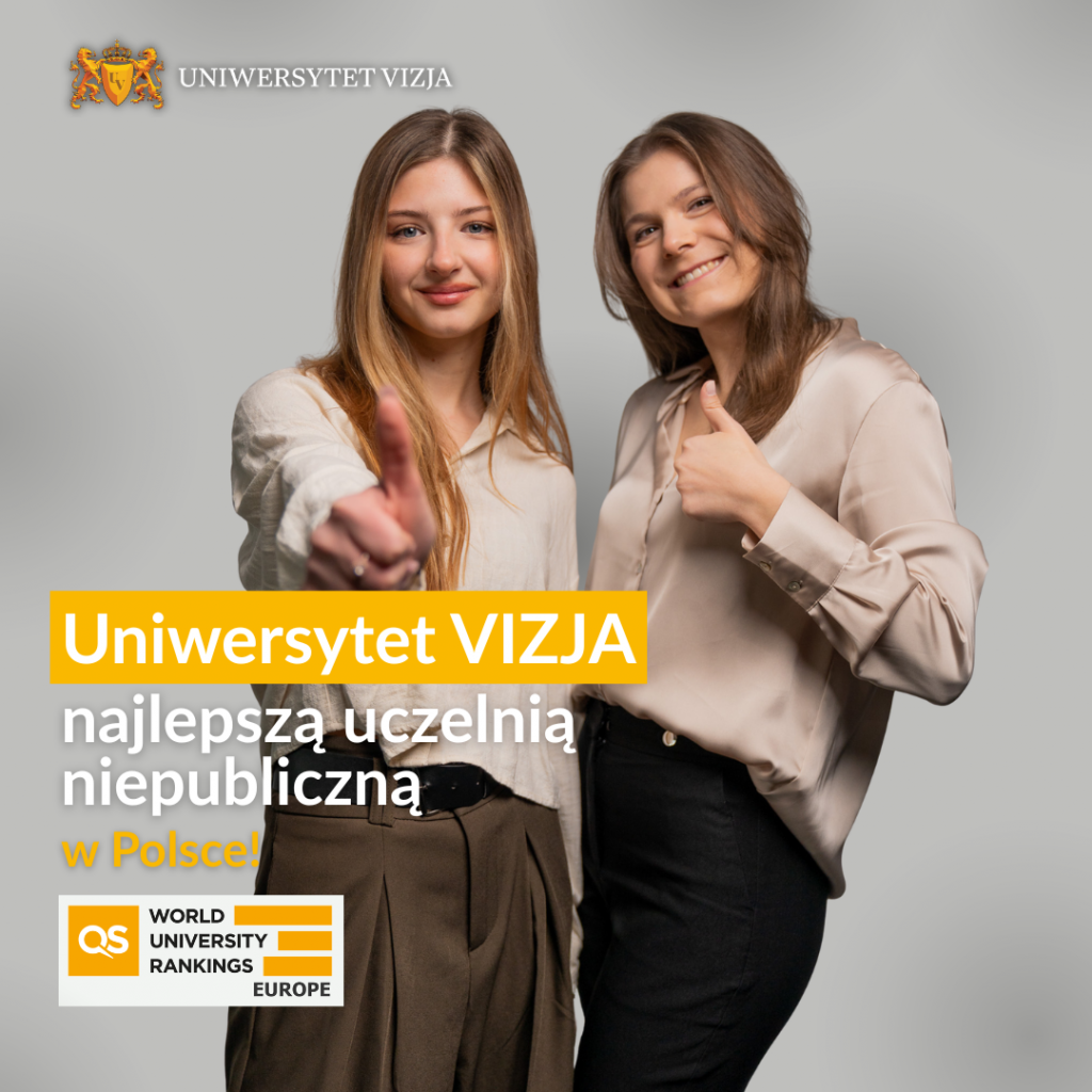 Uniwersytet VIZJA – lider wśród uczelni niepublicznych w Polsce według QS Europe University Rankings 2026